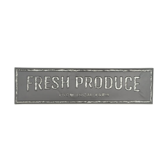 DecMode Indoor Brown Metal Farmhouse Sign Wall Decor