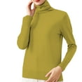 thumbnail image 2 of Valueadd Clothing Thermal Underwear Top New Internal Turtleneck Sweater Women Autumn And Winter Pile Collar Elastic Bottom Shirt Slim Knitted Top Multicolor L, 2 of 6