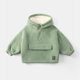 thumbnail image 2 of Gibobby Sudadera con capucha de otoño para niños y niñas, chaqueta con capucha y forro polar, sudadera gruesa holgada para invierno, ropa para exteriores(Verde, 4-5 Años), 2 of 3