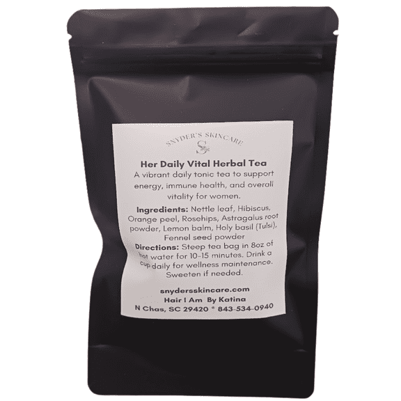 Snyder’s Skincare Herbal Tea Blends Her Daily Vital – Hibiscus & Nettle, 1 oz