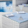 thumbnail image 3 of Modway Convene Outdoor Patio Furniture Side Table in Light Gray, 3 of 8