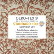 Nicole Miller New York Patio Country Azalea Transitional Medallion Indoor/Outdoor Area Rug, Terracotta/Ivory , 6'6x9'2