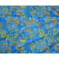 thumbnail image 4 of oneOone Polyester Lycra Medium Blue Fabric Batik Dress Material Fabric Print Fabric By The Yard 56 Inch Wide, 4 of 4