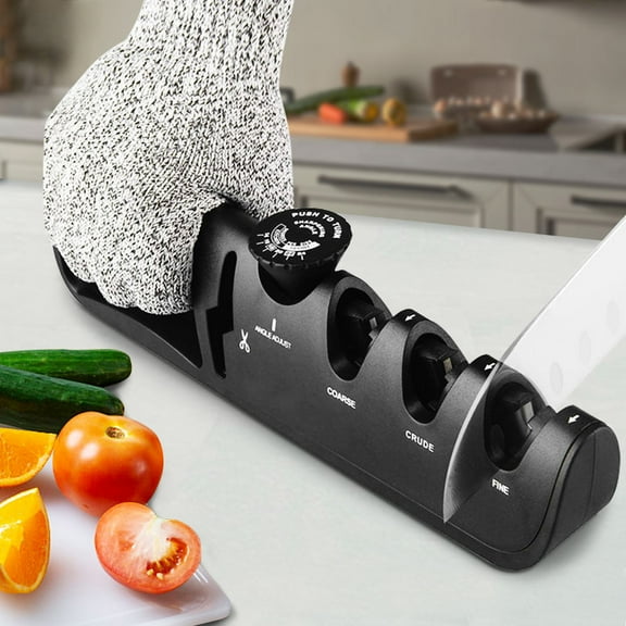 Knife Sharpener Angle Adjustable 4-level Scissors Sharpener Professional Kitchen Knife Sharpener