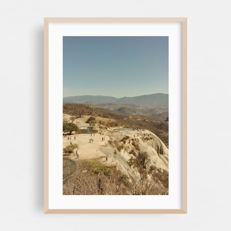 Stalactites and Stalagmites - Oaxaca de Juárez Oaxaca Mexico Photography Landscape Water Nature Wilderness Scenic Desert Travel Poster Oak Framed Wall Art Print 16 x 24 inches