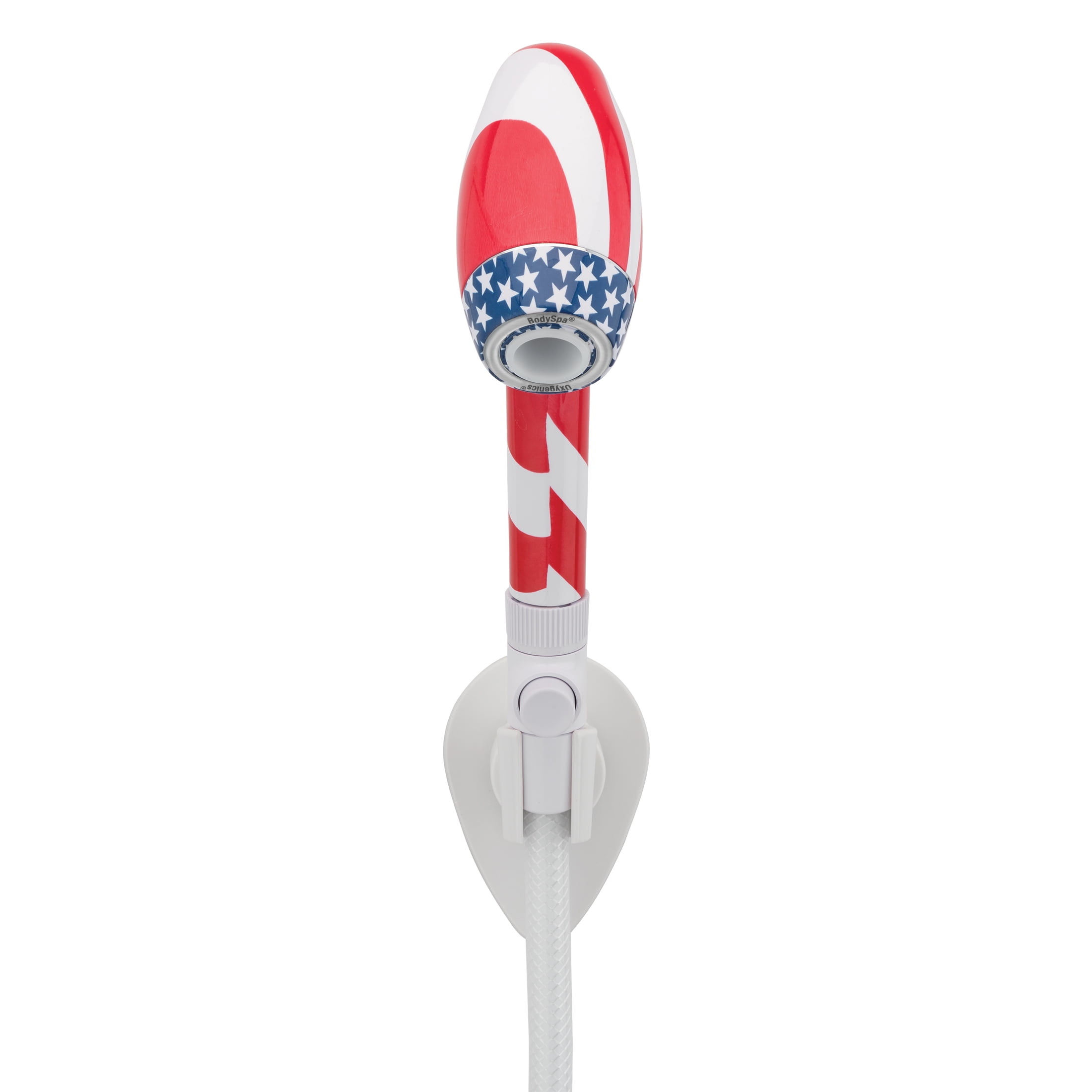 (2 pack) Oxygenics BodySpa RV Handheld Shower Head 2-Setting Red, White and Blue
