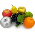 thumbnail image 3 of 7 Pcs Artificial Fruit Decor, Realistic Lifelike Faux Fake Fruits, Simulation Apple Oranges Grapes, Golden Silver Apple Home Decoration Christmas, 3 of 6
