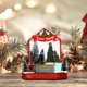 thumbnail image 5 of Artesanías de casas de pueblo navideñas iluminadas con LED para estanterías, decoración navideña del hogar Árbol, 5 of 7
