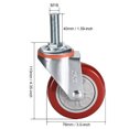 thumbnail image 2 of Ruedas giratorias PU Caster de 3 pulgadas con vástago roscado M16 x 40 mm y capacidad de 264 lb, 2 of 3