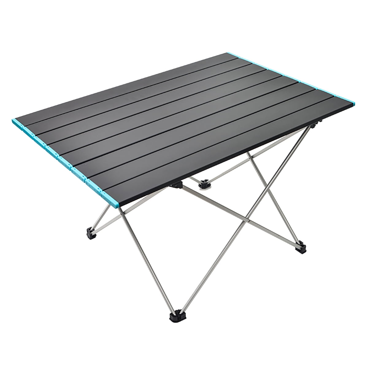 BBQ 3 Size Lightweight Picnic Table with Carry Bag for Hiking Fishing and Travel Portable Compact Roll Up Camp Table Aluminum Folding Camping Table