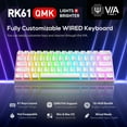 thumbnail image 2 of Teclado mecánico para juegos RK ROYAL KLUDGE RK61 con cable, 2 of 8