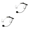 thumbnail image 3 of Matsuzay Gancho para la oreja doble Auriculares con cable Micrófono tipo diadema Negro XLR Type1, 3 of 6
