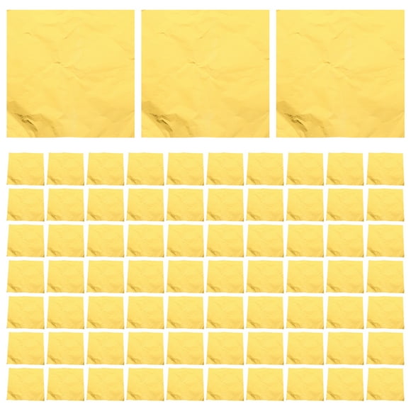 100 piezas de embalaje de alimentos, láminas de aluminio, envoltura de caramelo de boda, papel de embalaje de té de chocolate para el hogar, tienda de oro