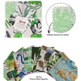 thumbnail image 3 of Soimoi Tropical Print Precut 5-inch Cotton Fabric Quilting Squares Charm Pack DIY Patchwork Sewing Craft-Sea Green, 3 of 7