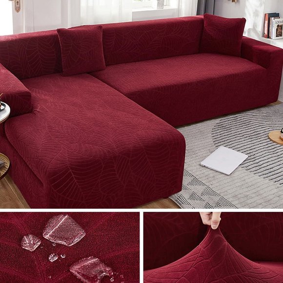 Thickened Jacquard Sofa Cover Living Room Elastic Waterproof Sofa Cover 1/2/3/4 L-shaped Corner Sofa Cover