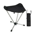 thumbnail image 5 of figatia Camping Stool Fishing Stool Heavy Duty Backpacking Stool Portable Folding Stool Small Foldable Chair for Beach Travel Concert Black, 5 of 8