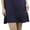 Navy, variant on ToBeInStyle Women's 3 Front Button Elbow Sleeve Trapeze Tunic