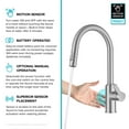 thumbnail image 5 of KRAUS Oletto Touchless Sensor Pull-Down Single Handle Kitchen Faucet in Spot-Free Stainless Steel, 5 of 7