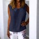 thumbnail image 2 of TaTaai Solid Color Women Tank Top Cotton Linen Peter Pan Collar Sleeveless Breathable Lightweight Machine Washable No Fading Casual Daily Fashion Wear Top Gift, 2 of 9