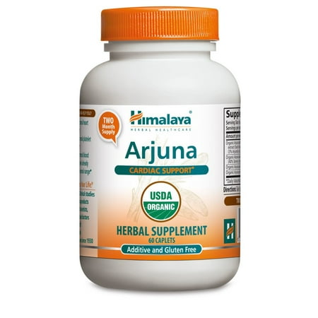 Himalaya Herbals Organic Arjuna for Cholesterol, Blood Pressure & Healthy Heart Function Support, 700mg, 60 Ct