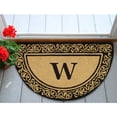 thumbnail image 4 of Nedia Home 02240W Paillasson en Fibre de Coco 22 x 36 Po Bella - Demi-Ronde - Monogrammé W, 4 of 4