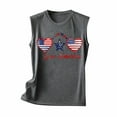 thumbnail image 3 of breaise 4th of July Tank Tops for Women Plus Size Patriotic American Flag Print Tshirts Loose Fit Sleeveless T-shirts Camisole Beach Round Neck Tanks Blouses for Women Business Casual, 3 of 4