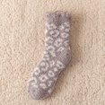 thumbnail image 2 of Dalrosia Fuzzy Socks for Women Warm Fluffy Socks Winter Slipper Socks Soft Cute Leopard Socks, 2 of 2