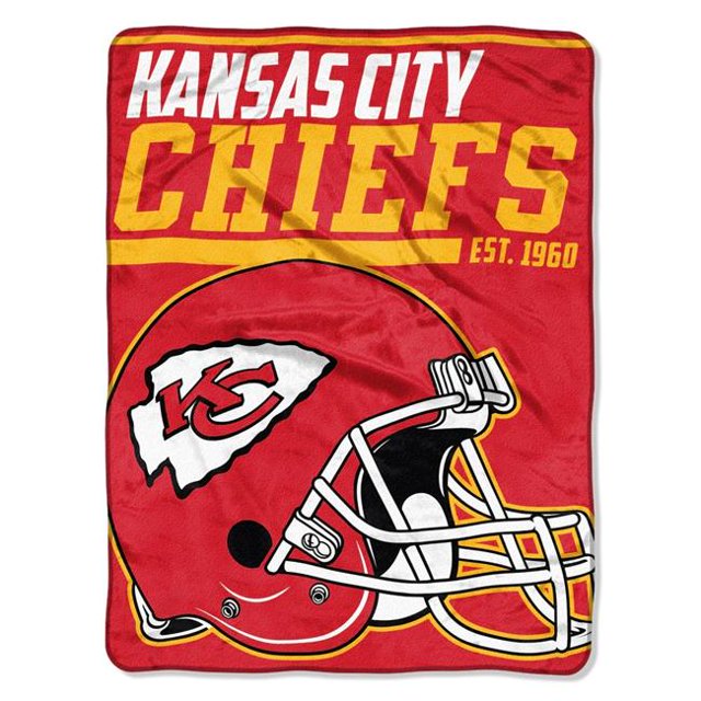 1NFL-05903-0007-RET NFL - Kansas City Chiefs Micro 40 Yard Dash Throw Blanket