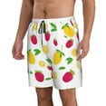 thumbnail image 2 of Naloa Strawberry and Lemon Men's Beach Shorts, Surfing shorts, Swim trunks, Quick Dry Swim Trunks for Surfing Beach Fun - 3X-Large, 2 of 9