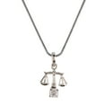 thumbnail image 2 of Efulgenz Silver Plated Cubic Zirconia Zodiac Sign Pendant Chain Constellation Necklace Jewelry Birthday Gift, 2 of 3