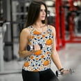 thumbnail image 5 of Fotbe Blue Orange Pumpkin fall Womens Loose Fit Casual Flowy Slim-Fit Tank Tops Athletic Round Neck Trendy Sleeveless Summer Tops for Gym and Yoga-XX-Large, 5 of 7
