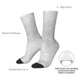 thumbnail image 4 of Picia Silver Glitter Print Athletic Socks for Men & Women – Cushioned Moisture-Wicking Crew Socks for Sports, Running, and Training, Soft & Breathable Size 5-11, 4 of 6