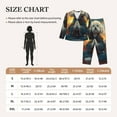 thumbnail image 5 of Uemuo Sunset Meditating Bichon Frise Pattern Womens Pajama Sets,PJ Set for Women,Pajamas for Women Logo,Long Sleeve Pajama Set for Women,Soft Long Sleeve Top With Pants-Medium, 5 of 9