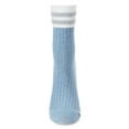 thumbnail image 5 of MeMoi Women's Luxe Cotton Blend Athletic Striped-Cuff Crew Sock - Mens - Male, 5 of 7