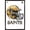 Black Framed Version, variant on NFL New Orleans Saints - Drip Helmet 20 Wall Poster, 22.375" x 34"