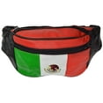 thumbnail image 2 of Top Grain Genuine leather Mexican Flag Waist Bag/Fanny Pack/ Waist Hip Purse 965 (C), 2 of 3