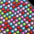 thumbnail image 2 of Thinson 5 Pcs Crystal Rhinestone Self Adhesive Gem Embellishment Stickers Multi 6mm, 2 of 9