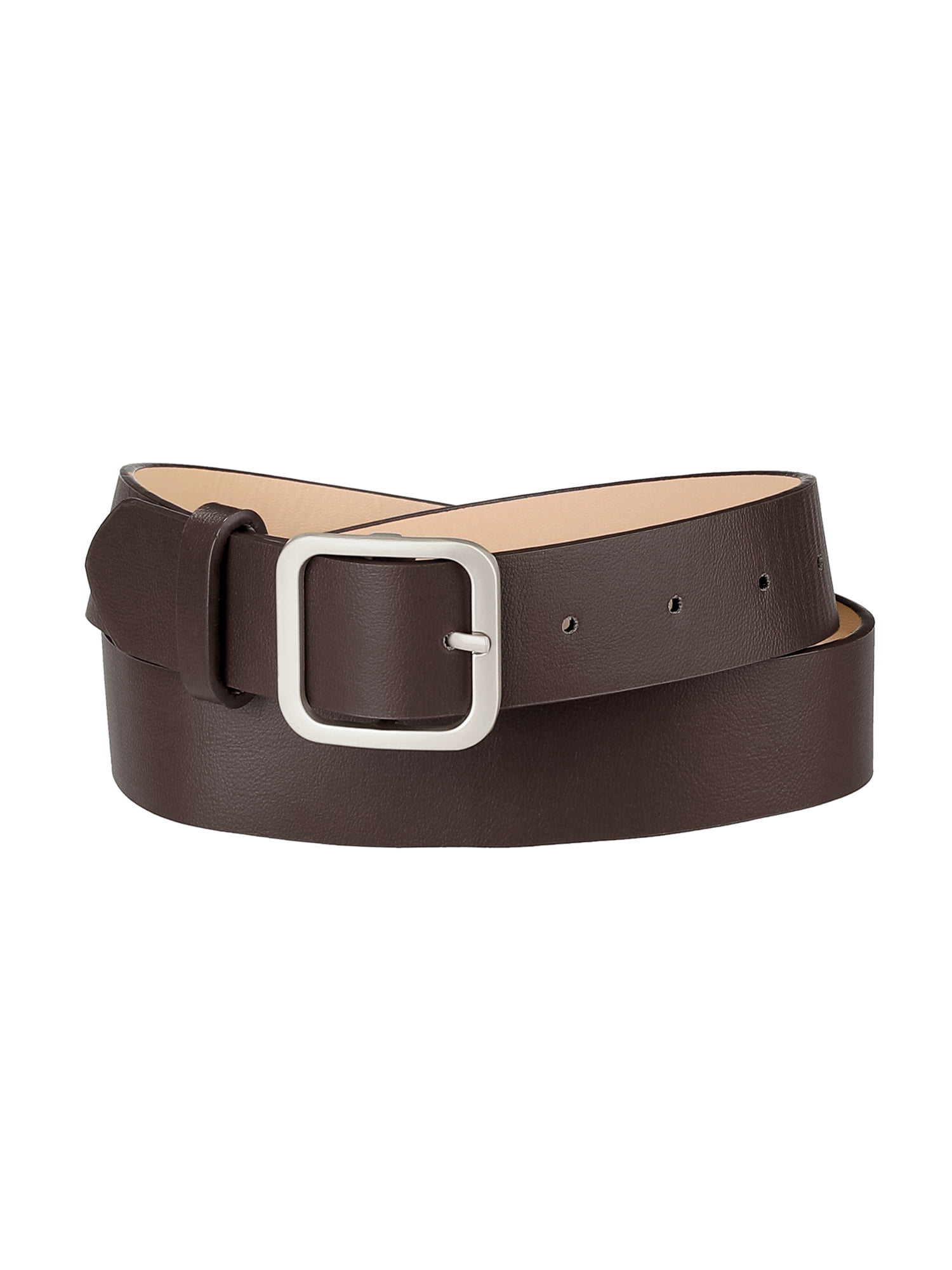 2-in-1 Women Wide PU Leather Belt with Fashion Buckle INSPIRE CHIC PU Leather Belts for Women Metal Pin Buckle 2  main image 3