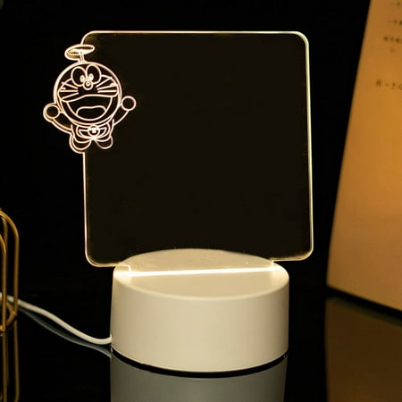 

blank board 3D night light acrylic erasable handwritten note memo message board Night Light