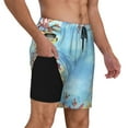 thumbnail image 3 of Gaeub Sea and Fish Mens Swim Trunks Stretch Beach Shorts Quick Dry for Men Swim Shorts Swimwear with Pockets- XX-Large, 3 of 9