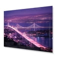 thumbnail image 2 of Designart "San Francisco Skyline and the Iconic Bay Bridge IX" City Architecture Metal Art Print, 2 of 5