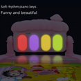 thumbnail image 4 of Piano de pie para bebés con soporte de fitness, juego de piano de pie para bebés, juguete para recién nacidos de 36 meses, 4 of 6