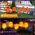 thumbnail image 4 of BNNG Solar Halloween Pumpkin LED Lights, Set of 5 Big Pumpkin Stake Lights Orange Jack-O-Lantern Pumpkins Swaying Light for Outdoor Halloween Pathway Yard Garden Decoration, 4 of 9
