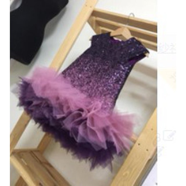 Vestido de lentejuelas para niñas, vestido de pasarela para niñas, vestido de princesa de cumpleaños, vestido de niña de un año