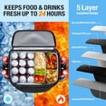 thumbnail image 3 of Mochila refrigeradora OCKLILY, 24 litros, aislante, a prueba de fugas, 40 latas, 3 of 7