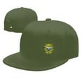 thumbnail image 4 of DouZhe Flat Brim Cap Snapback Hat, Green Frog Toad Animal Prints Adjustable Green Adult Baseball Cap, 4 of 6
