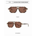 thumbnail image 2 of Retro Fashion Square Frame Sunglasses For Men Women Blue Light Blocking Shades UV400 Sun Glasses Vintage Decorative Sun Glasses ﻿,brown, 2 of 7