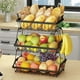 thumbnail image 1 of Cesta de Fruta de Metal de 3 Niveles, Cesta de Almacenamiento de Frutas de 3 Niveles con Asa, Frutero de Cocina para Almacenar Verduras y Frutas, 1 of 8