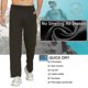 thumbnail image 2 of Men's full length zip training pants, jogging pants, tear-off pants, casual pants, loose casual sportswear with pockets WHBYV, 2 of 5