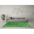 thumbnail image 3 of Ahgly Company Indoor Square Oriental Green Industrial Area Rugs, 6' Square, 3 of 4